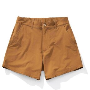 AIMPACT Men's Chino Shorts Slim-fit 5" Flat Front Elastic Waistband Stretch Casual Shorts