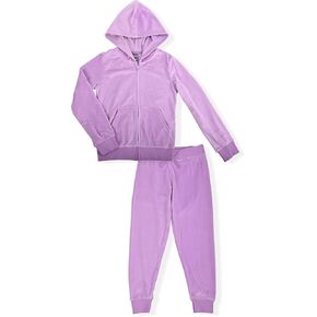 Cheetah Girls 2 Piece Velour Jogger Set, Hoodie and Sweatpants Tracksuit, Sports Outfit