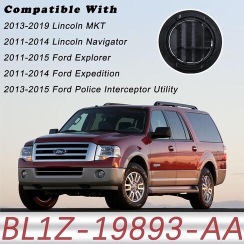 Roof AC Heat Air Vent Grille | Compatible with 2011-2015 Ford Explorer Expedition,2011-2019 Lincoln MKT Navigator Inner Ceiling Accessories | Replaces BL1Z-19893-AA BB5Z-19893-CA Outlet Vent Cover in Saudi Arabia