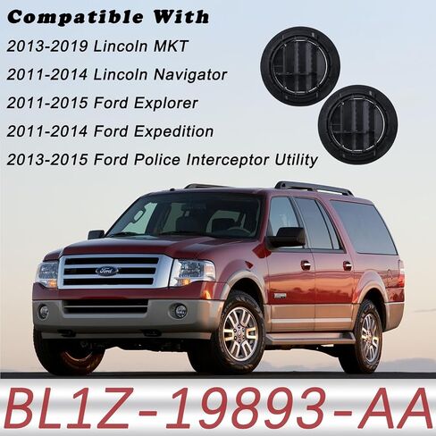Roof AC Heat Air Vent Grille | Compatible with 2011-2015 Ford Explorer Expedition,2011-2019 Lincoln MKT Navigator Inner Ceiling Accessories | Replaces BL1Z-19893-AA BB5Z-19893-CA Outlet Vent Cover in Saudi Arabia