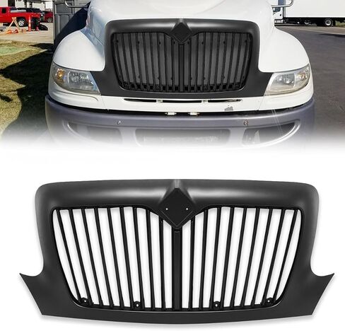 Replace the Spray Painted Black Front Grille Fits 2002-2019 International Durastar 4300 in Saudi Arabia