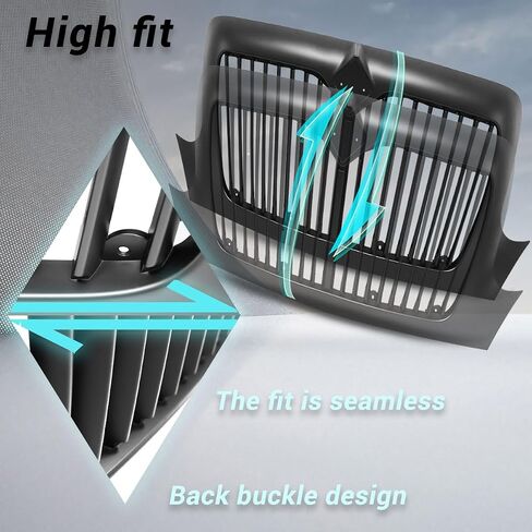 Replace the Spray Painted Black Front Grille Fits 2002-2019 International Durastar 4300 in Saudi Arabia