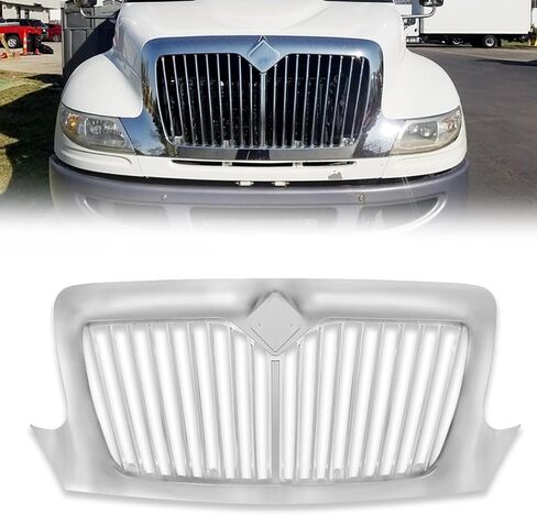 Replace the Spray Painted Black Front Grille Fits 2002-2019 International Durastar 4300 in Saudi Arabia