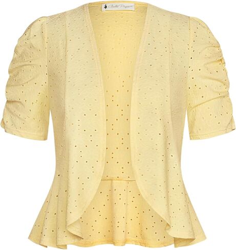 Belle Poque Women's 2025 Summer Bolero Shrug Lightweight Short Sleeve Cropped Open Front Cardigan for Dresses in Kuwait