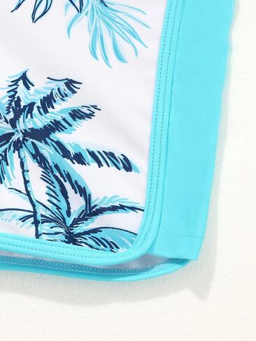 Girls 2 Piece Swimsuits with Shorts Spaghetti Strap Bikini Set Bathing Suit Beach Swimwear for Teen Girls in Saudi Arabia