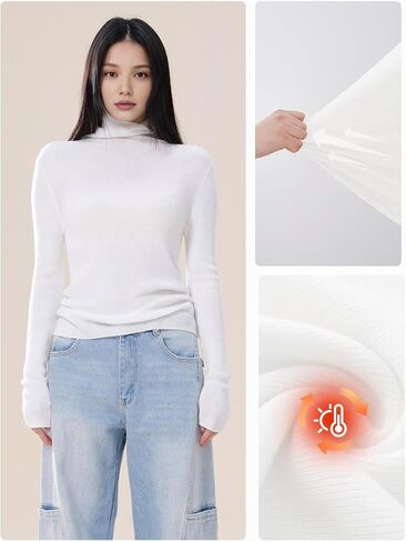 Turtle Necks Tops for Women 2025 Cute Knitted Warm Fitted Sweater Business Outfits Turtleneck Sweaters for Women in Saudi Arabia
