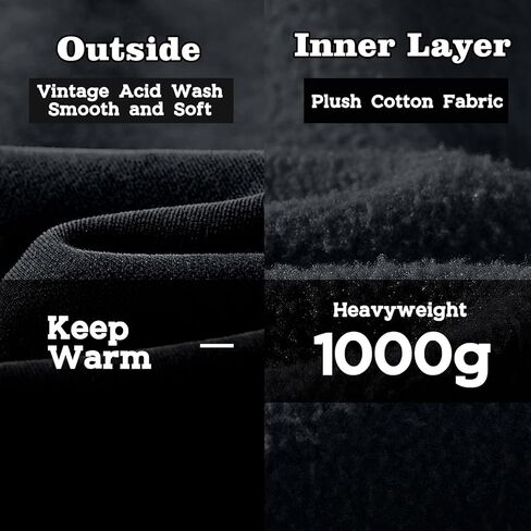 FAIABLE Womens Mens Zip Up Hoodie Oversized Acid Wash Hoodies Heavyweight Distress Cotton Fleece Zipper Hoodie Vintage in Kuwait