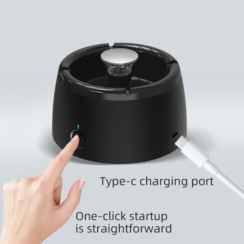 Smokeless Ashtrays for Cigarettes Indoor,Smokeless Ash tray for Home,Smoke Buddy Air Purifier,Smoke Eaters for Cigarette Smoke - Black in Saudi Arabia