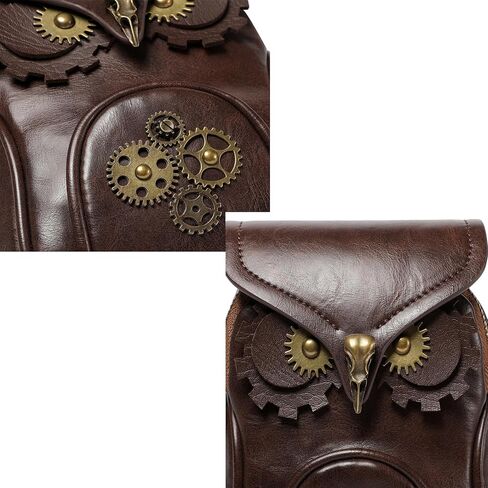 Renaissance Messenger Bag, Medieval Steampunk Goth Messenger Satchel Bag, Pirate Coin Small Pouch for Ren Faire in Kuwait