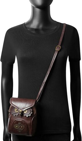 Renaissance Messenger Bag, Medieval Steampunk Goth Messenger Satchel Bag, Pirate Coin Small Pouch for Ren Faire in Kuwait