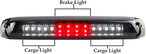 Third Brake Light Cargo Lamp Fit for Chevrolet Silverado/GMC Sierra 1500-3500 HD 1999-2006, for Chevrolet Silverado/GMC Sierra 1500-3500 HD Classic 2007 (Black Housing Smoke Lens) in Saudi Arabia
