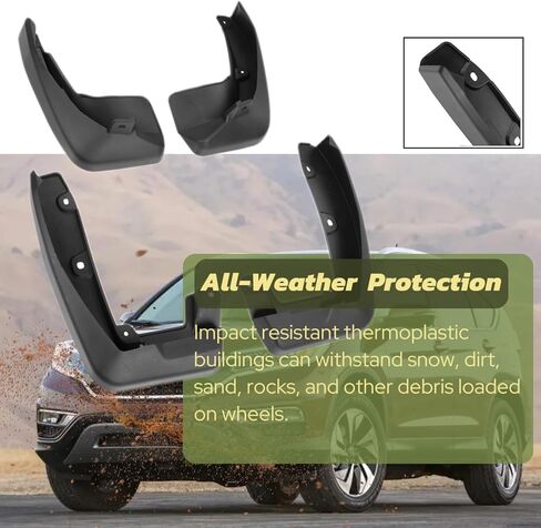 Mud Guard fit for Toyota Tacoma 2005-2015 No Drilling Required Splash Guards Bendable Mud Guard for Car,Front & Rear 4PCS Mud Flaps in Saudi Arabia