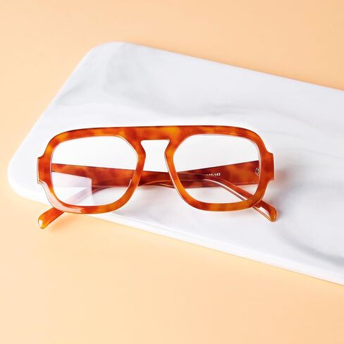 ADE WU Fashion Glasses for Women 70s Vintage Non Prescription Glasses Frames Retro Square Aviator Fake Glasses in Saudi Arabia