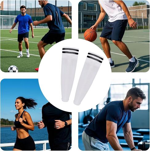 2Pairs Soccer Socks Soccer Leg Sleeves Socks Athletic Socks Football Baseball Softball in Saudi Arabia