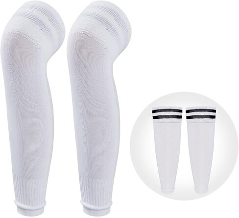 2Pairs Soccer Socks Soccer Leg Sleeves Socks Athletic Socks Football Baseball Softball in Saudi Arabia