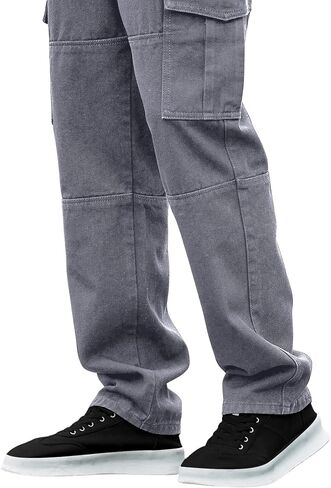 Verdusa Men's Casual Denim Cargo Pants Jeans with Cargo Pockets in Kuwait