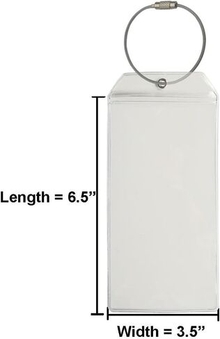 2Pack Transparent Cruise Tags Holder for Luggage E-Tags Suitable for Cruise Travel Waterproof in Saudi Arabia