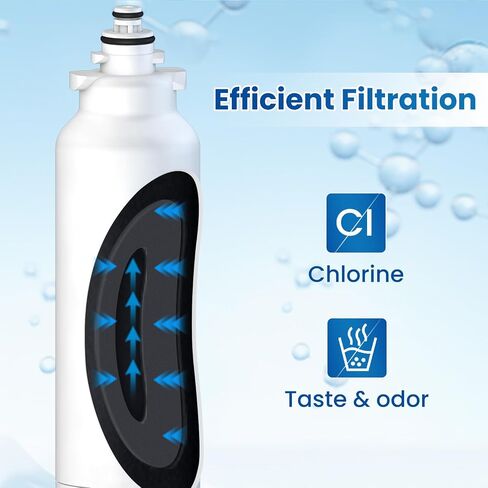 استبدال فلتر مياه الثلاجة GOLDEN ICEPURE ADQ73613401 لـ LG LT800P، 4 عبوات، RWF3500A، 469490، WS620A، LSC22991ST، LSXS26366S، ADQ73613401، LSXS26366D، LUPXS3186N، LSXS26386S LMXS3077 6 د in Kuwait
