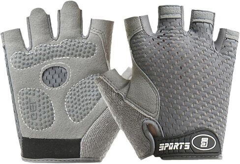 Kids Cycling-Half-Gloves with Non-Slip - Adjustable-Mesh-Breathable Gel-Biking-Gloves for Boys Girls in Kuwait
