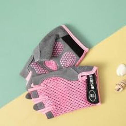 Kids-Cycling-Gloves Hand-Protective Half-Finger Anti-Slip-Gel Breathable for Gym in Saudi Arabia