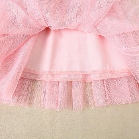 LYSMuch 3T-10Y Toddler Girls Tutu Skirt Stars Sequins Girl Short Skirts Princess Birthday Party Sparkle Bow Tulle Dress in Saudi Arabia
