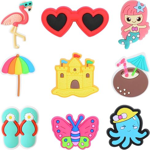 30Pack سحر متوافق مع إكسسوارات Bogg Bag ، و Southern Beach Tote Decorations ، وضروريات العطلات الصيفية in Kuwait