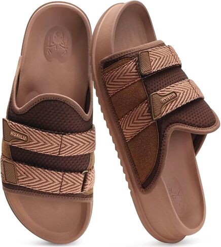 KuaiLu Mens Orthotic Sandals Comfortable Arch Support Fabric Sandal Slippers Shoes Man Casual Summer Cushion Slides Slip On Indoor Outdoor - Ultra-soft Comfort Fit Footbed in Saudi Arabia