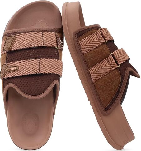 KuaiLu Mens Orthotic Sandals Comfortable Arch Support Fabric Sandal Slippers Shoes Man Casual Summer Cushion Slides Slip On Indoor Outdoor - Ultra-soft Comfort Fit Footbed in Saudi Arabia