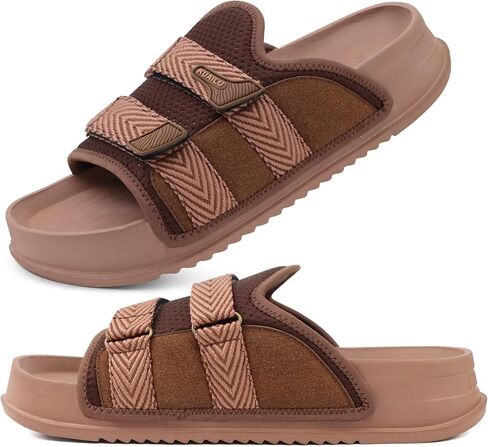 KuaiLu Mens Orthotic Sandals Comfortable Arch Support Fabric Sandal Slippers Shoes Man Casual Summer Cushion Slides Slip On Indoor Outdoor - Ultra-soft Comfort Fit Footbed in Saudi Arabia