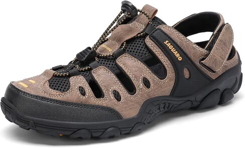 SAGUARO Men's Sport Sandals Adjustable Strap Closed Toe Outdoor Hiking Sandal Beach Water Shoes in Saudi Arabia