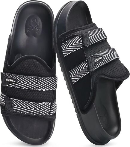 Kuailu Mens Songuls Mens Mens Mostral Arch Support Fabric Sandal Slippers Shoes Man Man Summer Cushion Slides in ourdoor Outdoor - in Saudi Arabia