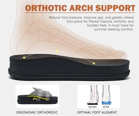 Kuailu Mens Songuls Mens Mens Mostral Arch Support Fabric Sandal Slippers Shoes Man Man Summer Cushion Slides in ourdoor Outdoor - in Saudi Arabia