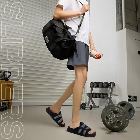 Kuailu Mens Songuls Mens Mens Mostral Arch Support Fabric Sandal Slippers Shoes Man Man Summer Cushion Slides in ourdoor Outdoor - in Saudi Arabia