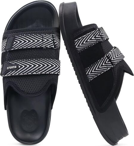Kuailu Mens Songuls Mens Mens Mostral Arch Support Fabric Sandal Slippers Shoes Man Man Summer Cushion Slides in ourdoor Outdoor - in Saudi Arabia
