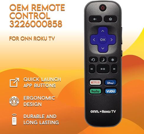 جهاز التحكم عن بعد OEM لتلفزيون Roku لا يتضمن الاقتران أزرار التحكم في مستوى الصوت وNetflix Disney+ Apple TV واختصارات HBO (Hisense 3226001217) (متجدد) in Kuwait