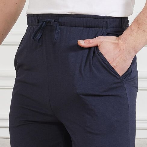 netdraw Men's Ultra Soft Bamboo Viscose Pajama Pant Lightweight Cotton Sleep Lounge Jersey Bottom with Pockets in Saudi Arabia