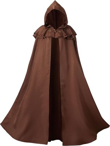 Renaissance Hooded Cloak for Women Men,Adult Medieval Cloak,Vintage Viking Cloak,Halloween Renaissance Costume in Kuwait