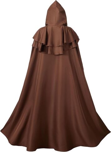 Renaissance Hooded Cloak for Women Men,Adult Medieval Cloak,Vintage Viking Cloak,Halloween Renaissance Costume in Kuwait