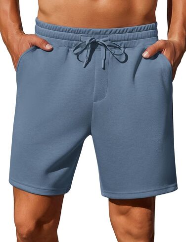 شورتات عرق بنسبارك رجال ، 7 بوصات شورتات صالة ألعاب رياضية مرنة مع الرباط in Kuwait