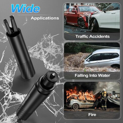 Window Breaker Seatbelt Cutter, Life Hammer Car Escape Tool and Seatbelt Cutter, Tungsten Steel Head Car Window Breaker Tool Under Water, Safehammer Seat Belt Cutter and Glass Breaker for New Cars in Saudi Arabia