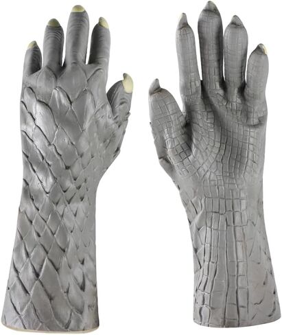 SIQITECHNO Horrific Demon Hands Gloves Men Women Scary Monster Devil Satan Long Claws Glove Cosplay Costume Party Paw Gloves in Saudi Arabia