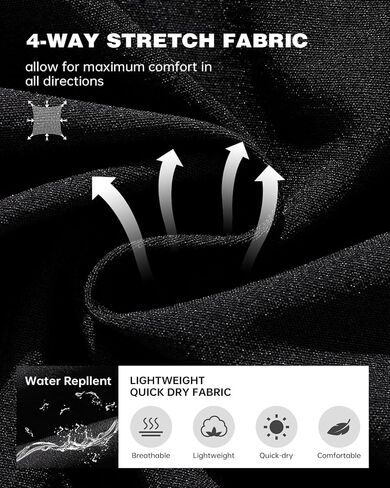 AIMPACT Men's Chino Shorts Slim-fit 5" Flat Front Elastic Waistband Stretch Casual Shorts in Saudi Arabia