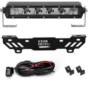 Kemimoto X3 Shock Tower Light Bar مع قوس Mount و Rocker Switch الأسلاك متوافق مع Can-Am Maverick X3 و X3 Max و Maverick R&R Max ، IP65 مقاوم للماء ، قوس ثقيل بسمك 4.7 ملم