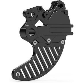 Black Rear Brake Disc Guard Protector Compatible with Yamaha Tenere 700 /XTZ700 2019 2020 2021 2022 2023 2024, 6061-T6 Aluminum, Anodization, CNC, Tenere 700 Accessories