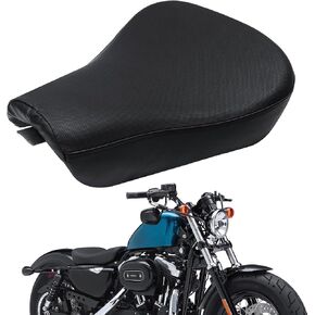 Front Driver Solo Seat for 2010-Up Sportster XL, Motorcycle Rider Seat Cushion for Harley Davidson Iron 883 1200 Forty-Eight 48 Special Seventy-Two 72 SuperLow Roadster Custom XL883 XL1200 Accessories
