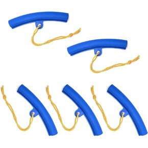 5 PCS Car Tire Change Steel Rim Protectors, 7.67" Fixed Tire Rim Thickened Protective Cover, Car Wheel Removal Anti-Scratch Accessories, Universal for Most Cars (Blue)
