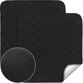Waterproof Chair Pads for Adult Incontinence - Washable 4 Pack - 22" x 21" - Reusable Seat Pads for Men, Women - Brown