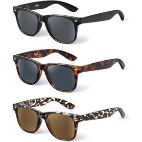 Ladeesse 3 Pack قراءة نظارة شمسية للنساء ، نظارات قراء Sun UV400