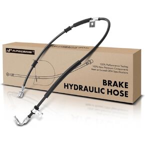 A-Premium Rear Brake Hydraulic Hose Compatible with Select Ford and International Models - F650, F750, 3000, 3000FE, 3000IC, 3000RE, 3200, 3300, 3400, 3600, 3700, 3800, 3900FC, 4100 SBA, 4200, 4300