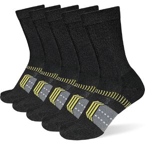 Womens Athletic Runch Running Crew Socks Screatable Wicking Comfort Socks 5 أزواج